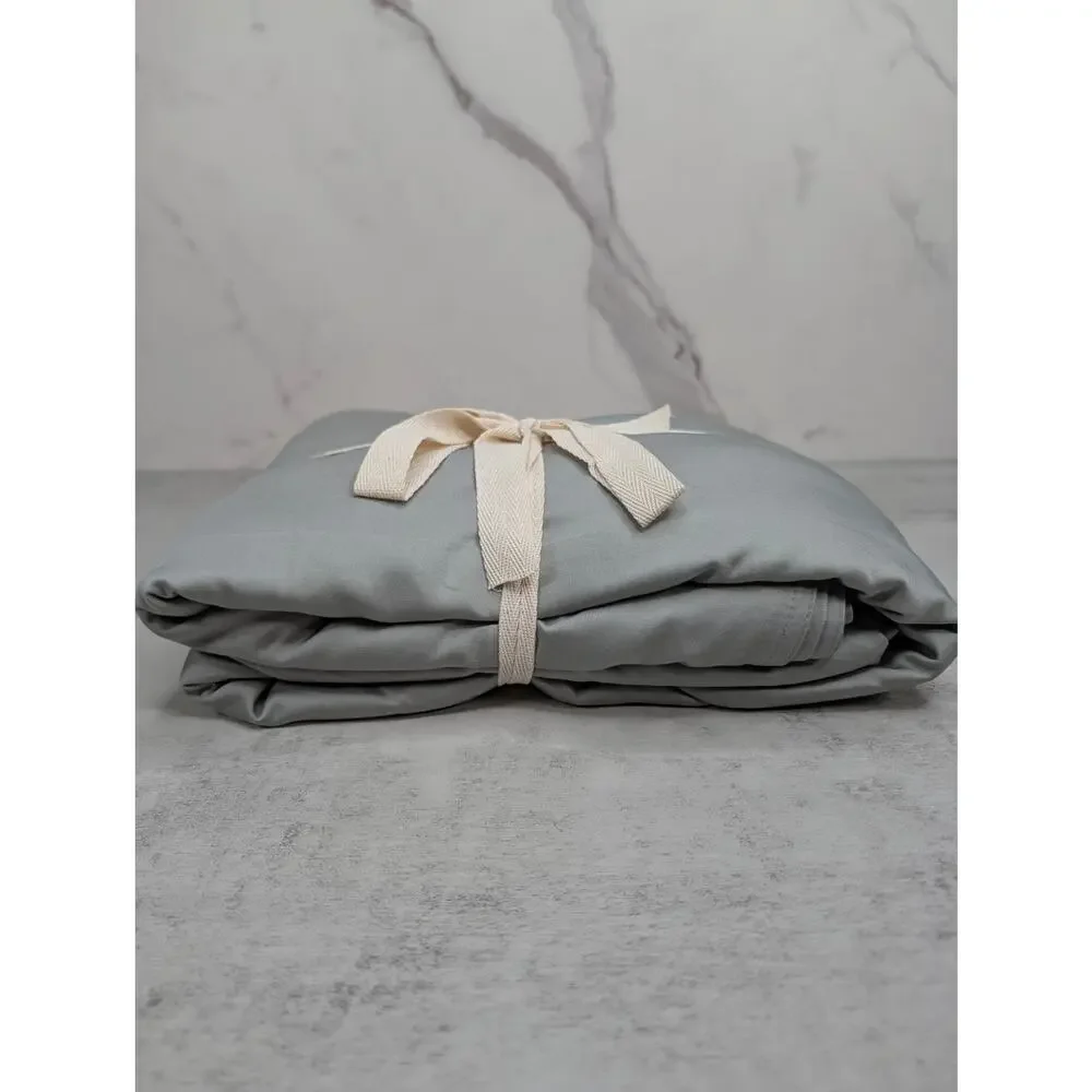 Quince Bamboo Duvet Cover - Full/Queen Eucalyptus Gray